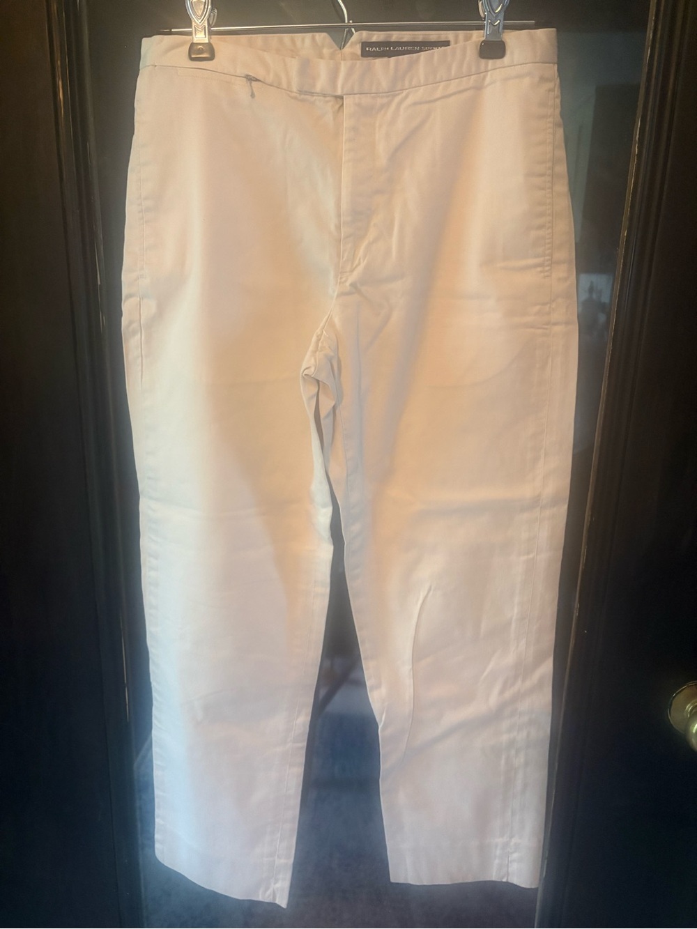 Ralph Lauren Sport- navy label Cream Straight-Leg Capris size 6